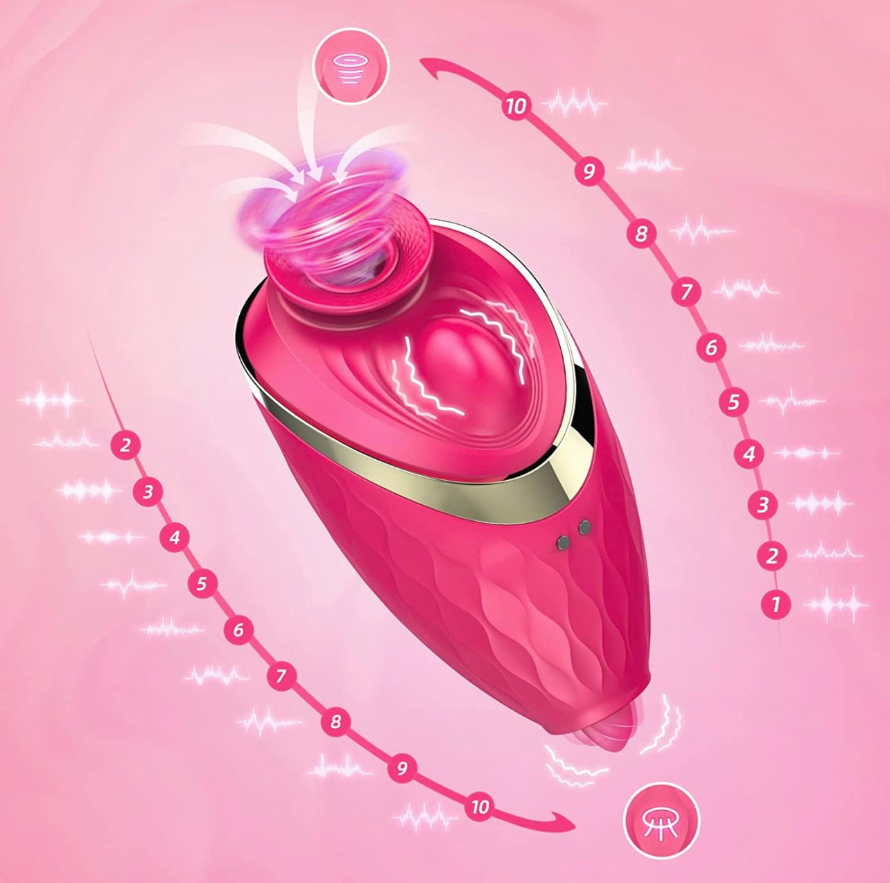 Unique Rose Vibrator with Licking and Sucking Modes