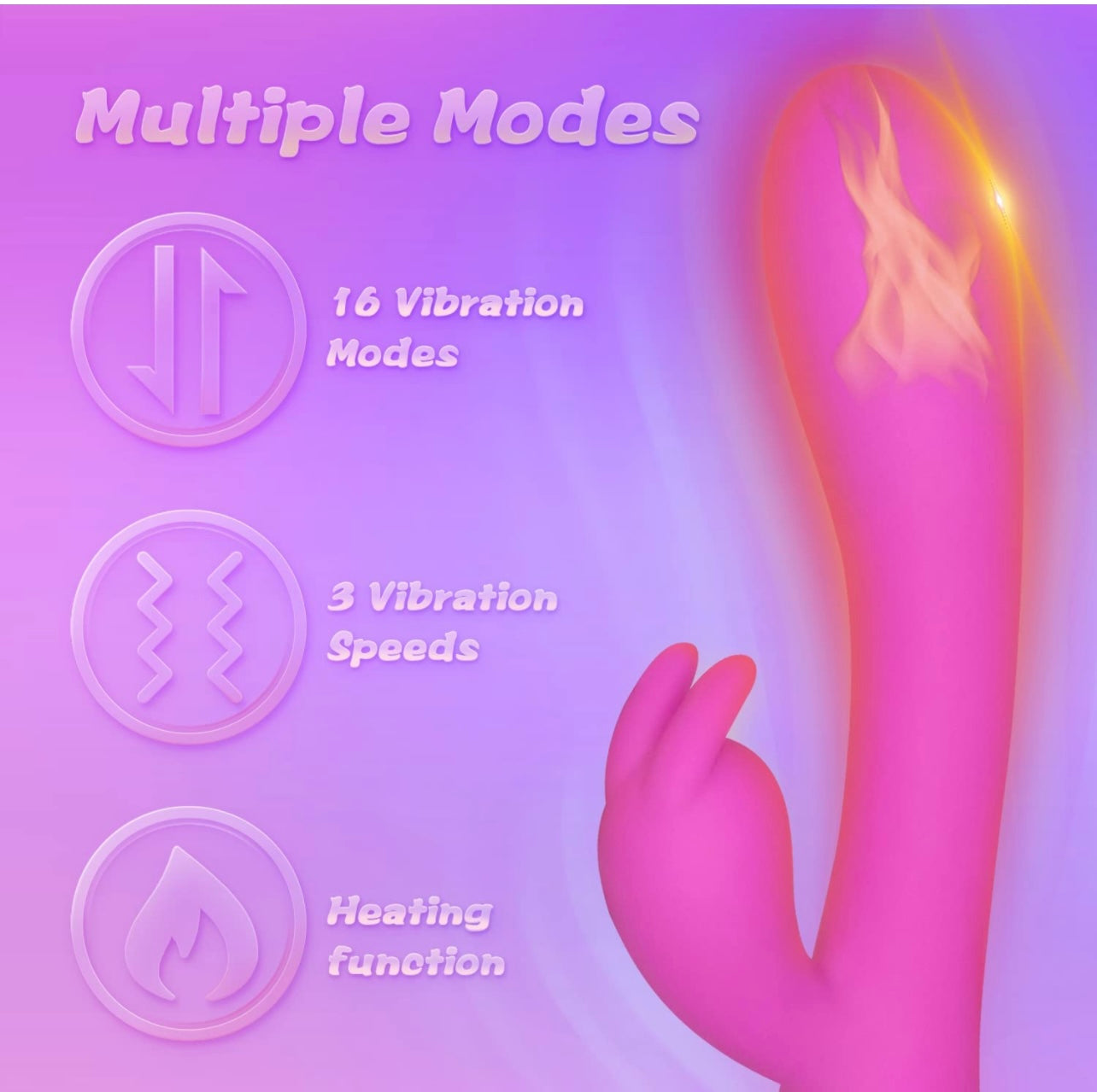 Rabbit Vibrator With Heating Function