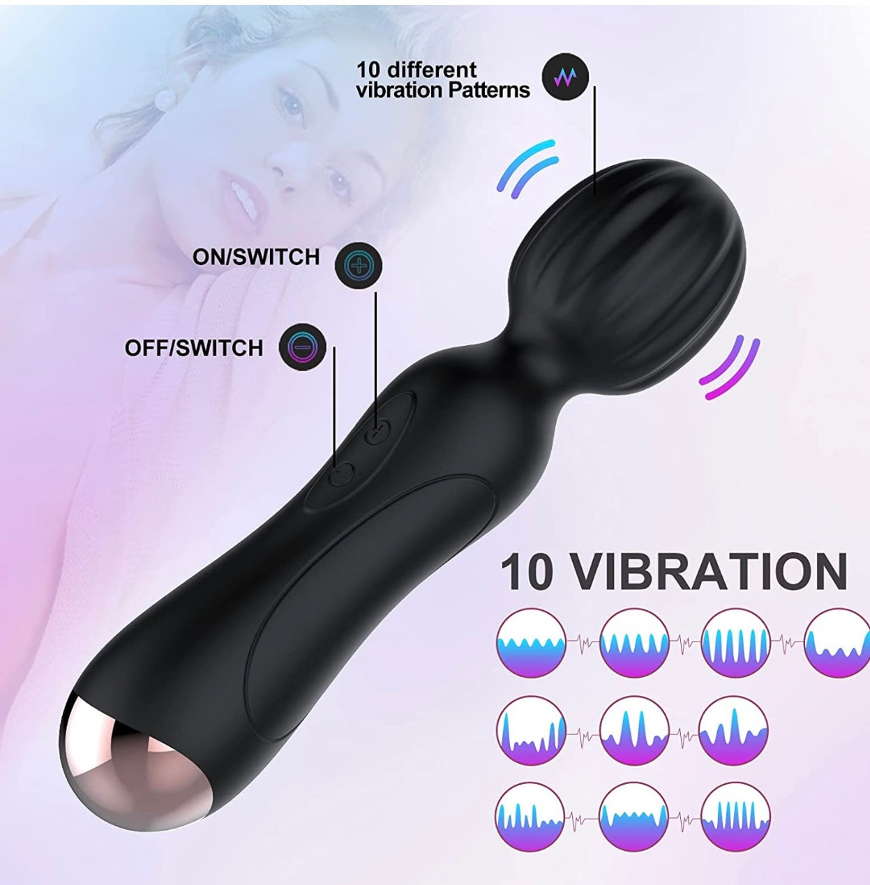 Multi Purpose Vibrating Massage Wand