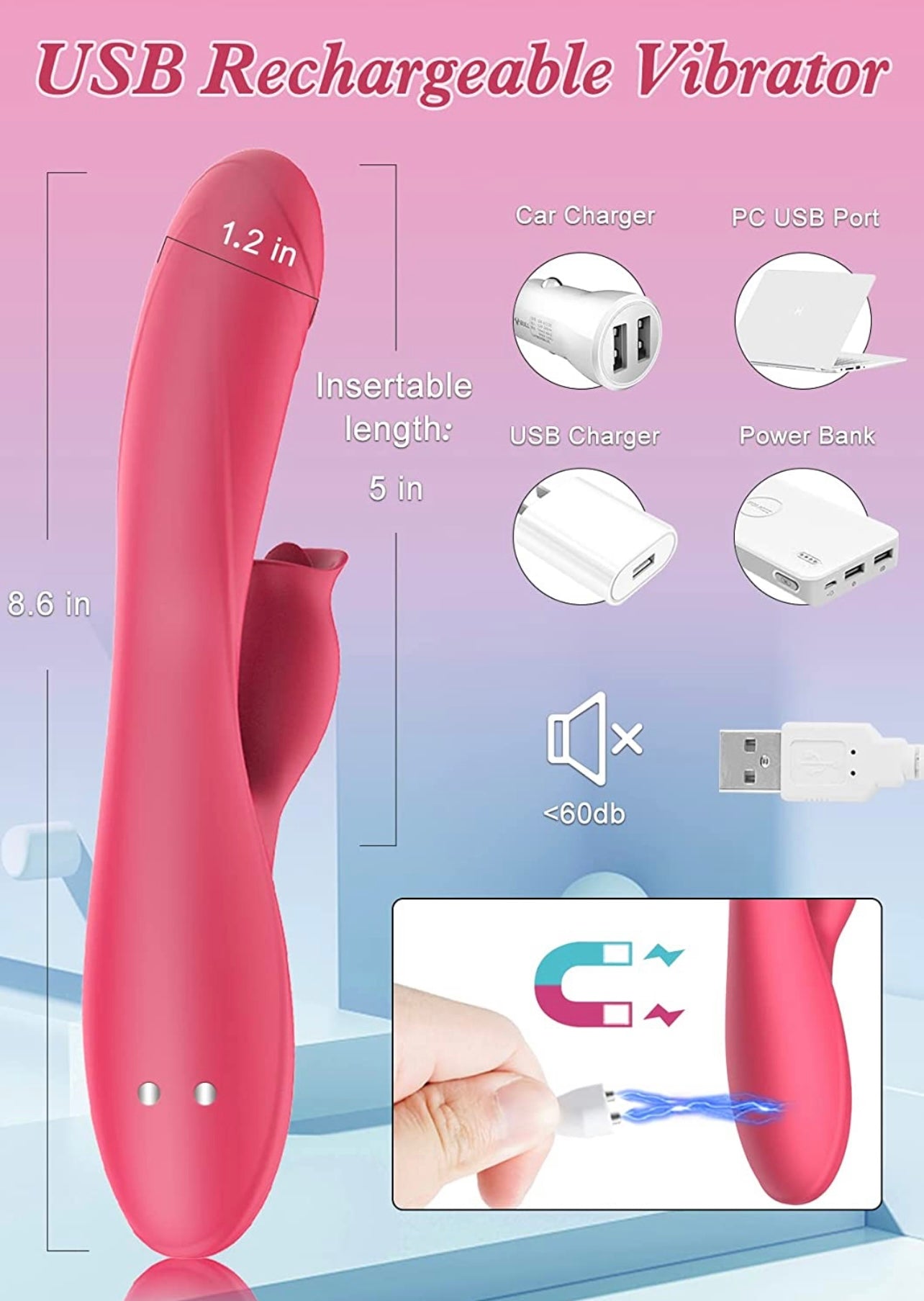 Clitoral Vibrating And Tongue Licking Dildo