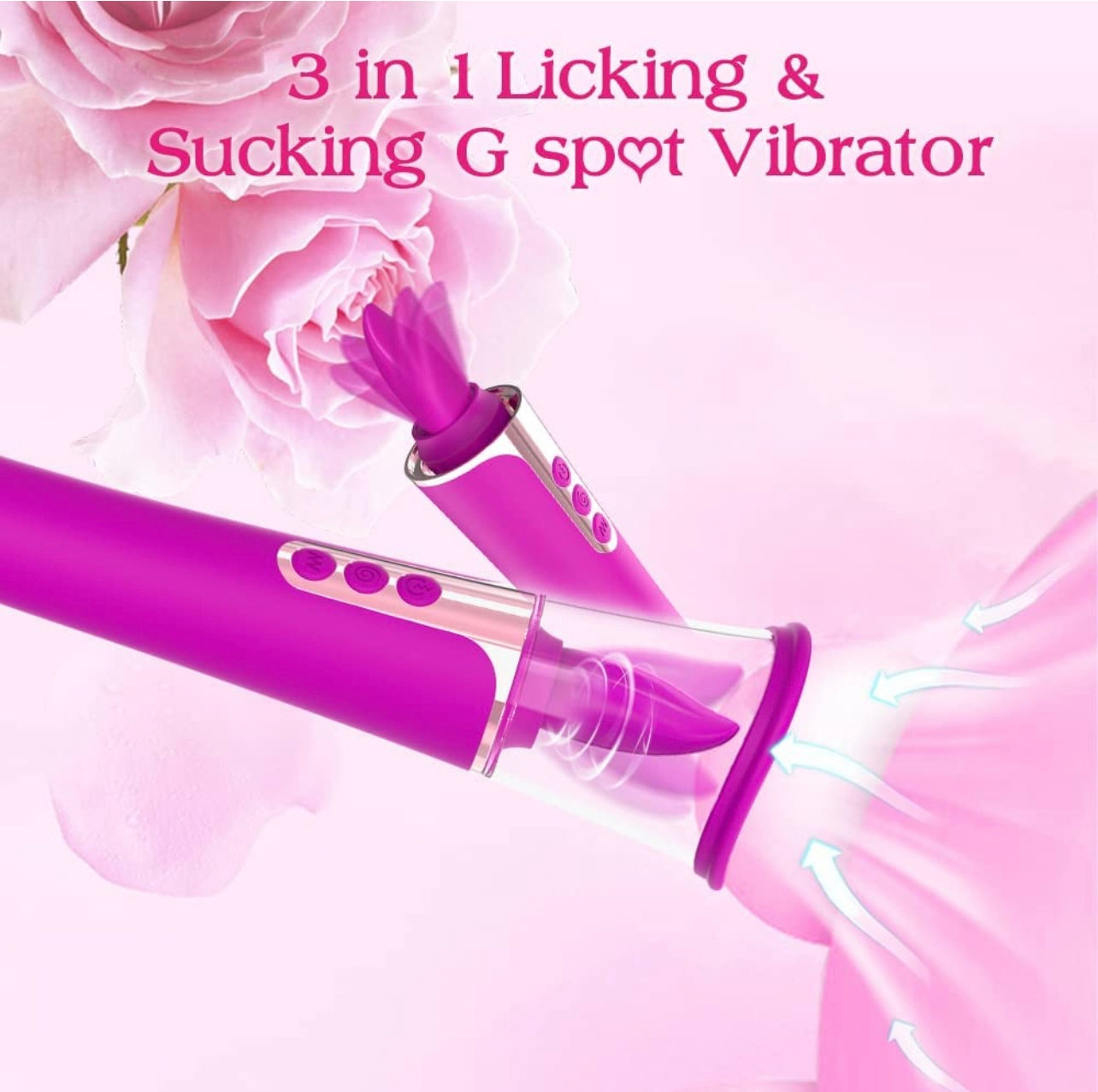 3 in 1 Licking and Sucking Vibrator